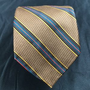 🔵 Panache six-fold quality striped silk tie